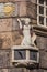 Sundial on John Knox House, Edinburgh, Scotland, UK.