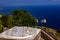 Sundial in monte solaro, Capri island, italy