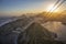 Sundown Brazil, Rio de Janeiro, Botafogo, Copacabana from Sugarloaf Mountain