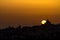 Sundown over Cagliari Skyline