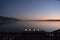 Sundown over the lake Ohrid