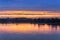 Sundown over Vistula river