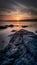 Sundown at Wangerooge Island offers a serene coastal vista