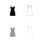 Sundress , combination or nightie set icon .