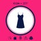 Sundress, Evening dress, combination or nightie, the silhouette. Menu item in the web design