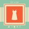 Sundress, Evening dress, combination or nightie, the silhouette. Menu item in the web design