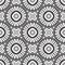 Sunflower black n white Seamless pattern vector. Floral big round flowers vector pattern.