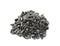 Sunflower black seeds pile isolated