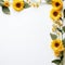 Sunflower border for a bold and eye-catching statement