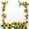 Sunflower border that is easy to download and use