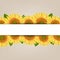 Sunflower Border With Paper Banner