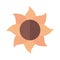 Sunflower flower agriculture farming flat icon style