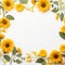 Sunflower Frame with Copy Space Artistic Haven