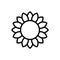 Sunflower icon vector. flower illustration sign. garden symbol. beauty logo.