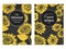 Sunflower Oil Print Template. Yellow and Orange Banners