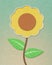 Sunflower recycled paper craft