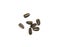 Sunflower Seeds Pile, Striped Raw Seeds Isolated Top View