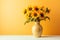 Sunflower Vase Vintage Country Kitchen