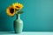 Sunflower Vase Vintage Country Kitchen