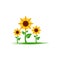 sunflower vector icon design