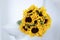 Sunflower wedding bouquet