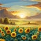 Sunflowers, Beautiful flowers in sunflower field, vast, open field filled