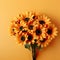 sunflowers displayed on a table, bringing the natural beauty of sunlit blossoms into your home.