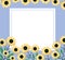 sunflowers frame design