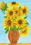 Sunflowers, painting