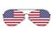 Sunglass. USA flag sunglass