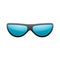 Sunglasses 3D. Summer sunglass shade isolated white background. Fun color sun glass. Realistic design eye sight