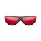 Sunglasses 3D. Summer sunglass shade isolated white background. Fun color sun glass. Realistic design eye sight