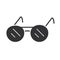 Sunglasses accessory fashion, silhouette icon design