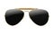 Sunglasses aviator style isolated