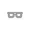 Sunglasses frame line icon