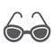 Sunglasses glyph icon, glasses and fashion, eyeglasses sign, vector graphics, a solid pattern on a white background.