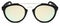 Sunglasses golden mirror lenses isolated on white