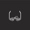 sunglasses icon. Filled sunglasses icon for website design and mobile, app development. sunglasses icon from filled retro