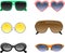 Sunglasses icon set 2