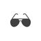 Sunglasses icon vector, sun glasses filled flat sign, solid pict