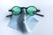 Sunglasses with microfibre cleaning cloths, Close up & Macro shot, Selective focus