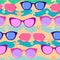 Sunglasses seamless pattern