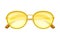 Sunglasses or Shades of Circular Shape as Protective Eyewear Vector Illustration