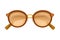 Sunglasses or Shades of Circular Shape as Protective Eyewear Vector Illustration