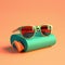 sunglasses in summer concept in trending color palette for advertising with Generative AI