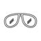 Sunglasses summer isolated icon