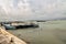 Sunk ship in the port of Jaffna