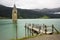Sunk tower in the Lake Resia