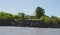 Sunken boat on the River Plate Delta, Argentina