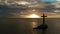 Sunken Cemetery cross in Camiguin island, Philippines.